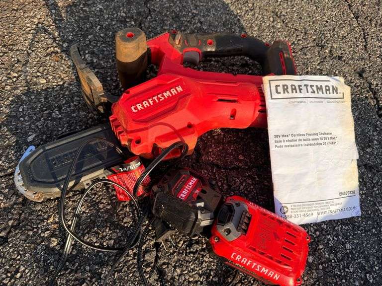 Craftsman 20V Max Cordless Pruning Chainsaw - Ready to Trim! image