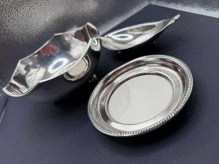 Sterling Silver Trio: Bowl, Dish & Leaf image