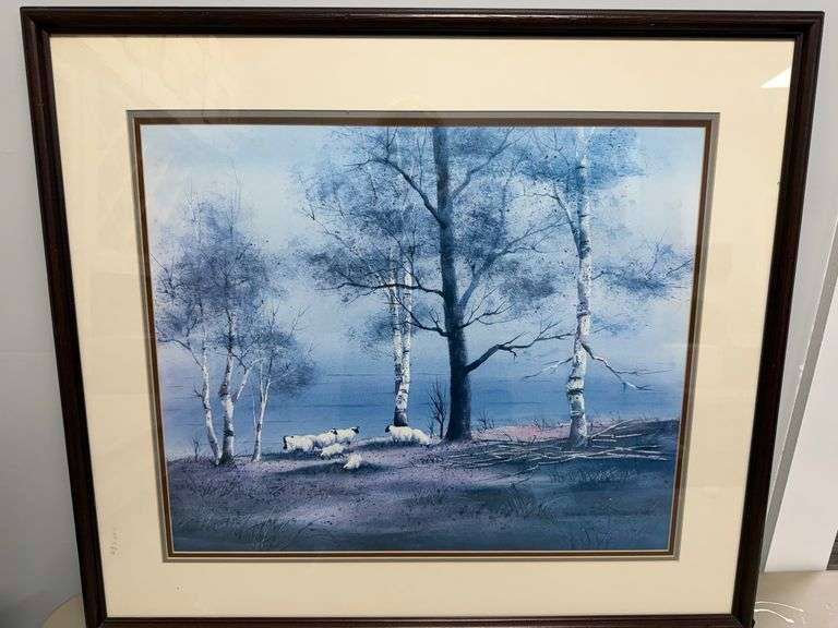 Brenda Harris Tustian Framed Print - Ethereal Sheep image