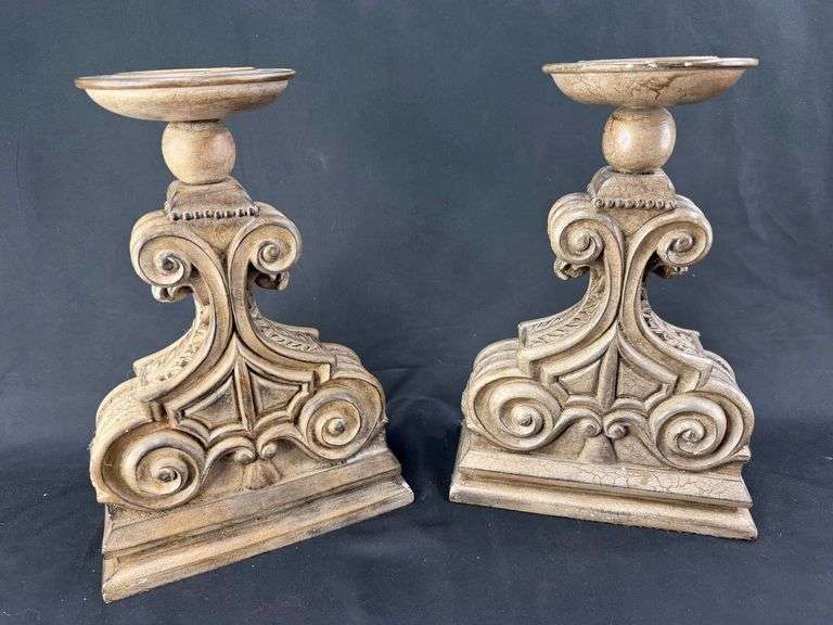 Elegant Pair of Decorative Candle Holders image