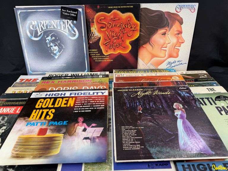 Lot of Classic Vinyl Records Featuring Doris Day, Nat King Cole and More! image
