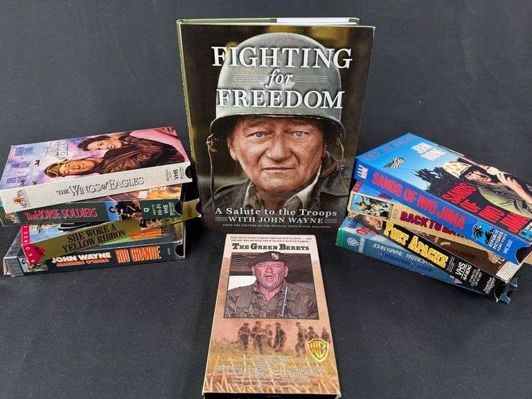 John Wayne Film Fest: VHS Tapes and Book image