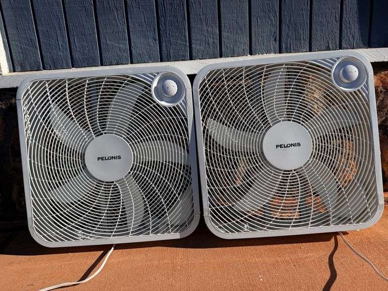 Pair of Pelonis 20" Box Fans - Model FB50-16H image