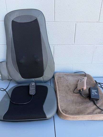 Vibrating & Heated Massage Seat Pad Lot - Two's Company! image