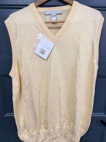 Carstarphen XXL Sea Island Cotton Sweater Vest - A Taste of Luxury image