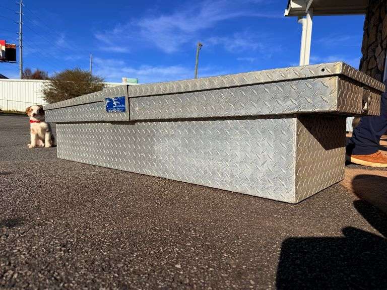 Diamond Plate Aluminum Truck Bed Tool Box - Keep Your Gear Safe and Sound! image