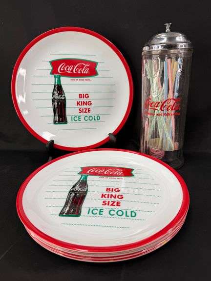 Coca-Cola Straw Dispenser & Plate Collection: Refreshing Finds! image