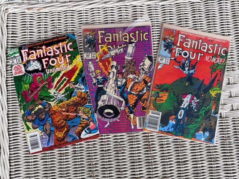 Marvel's Fantastic Four Comic Book Lot - Issues 343, 345 and Unlimited! image