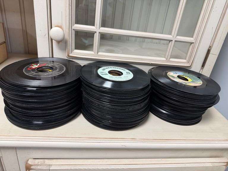 45 RPM Record Collection: A Stack of Musical Memories image