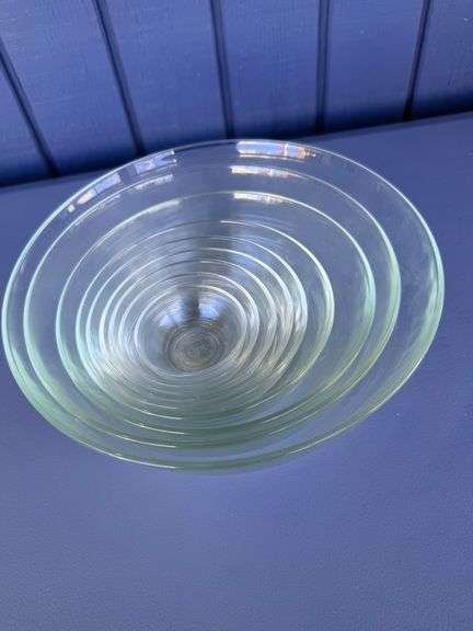 Nesting Clear Glass Bowl Set - From Tiny to Terrific! image