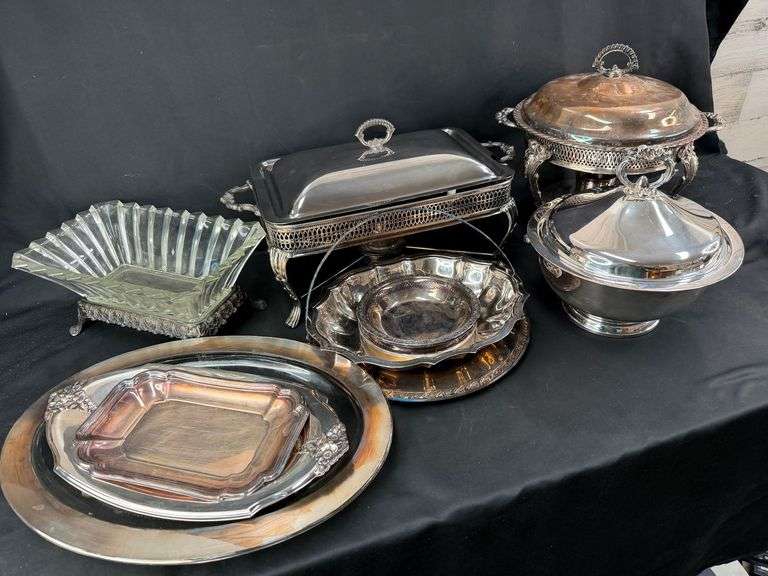 Silver Plated Serving Pieces - A Platter of Opportunity! image