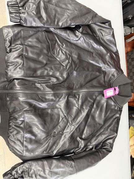 Edikted Faux Leather Bomber Jacket - Ready to Take Flight! image