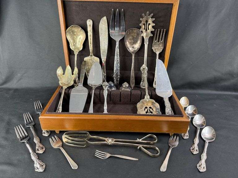 Silverware Collection with Original Box, Salad Serving Tongs & More image