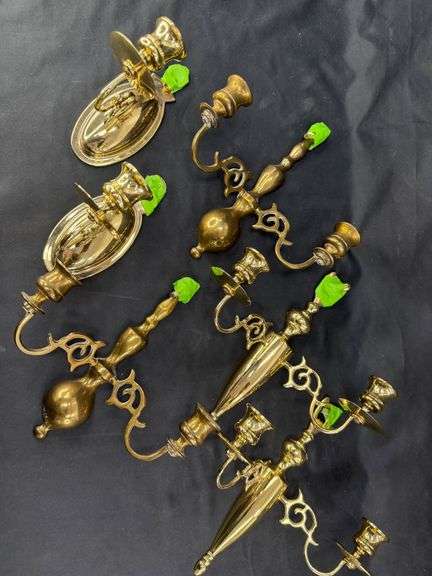 Ornate Collection of Brass Candle Holders - A Flicker of the Past! image