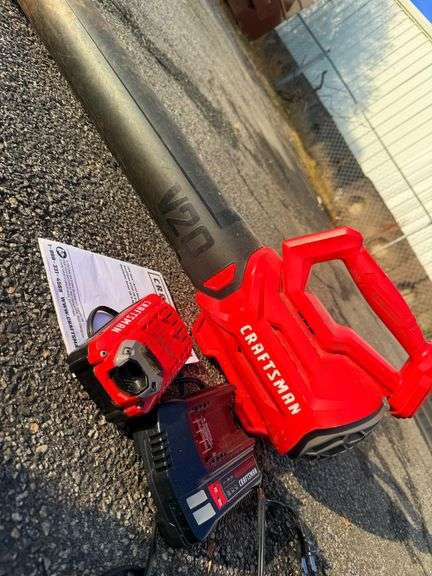 Craftsman V20 Axial Blower with Battery and Charger - Blow Away the Competition! image