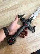 Decorative Dragon Handle Sword with Red Gems