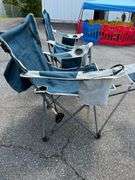 Two Sport-Brella Recliner Camping Chairs