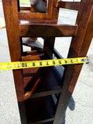 Pair of Folding Wooden Step Ladder Shelves