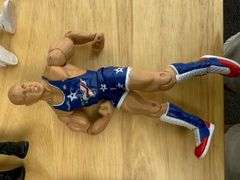 Collection of Wrestling Action Figures with Money in the Bank Briefcase