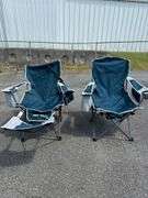 Two Sport-Brella Recliner Camping Chairs