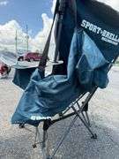 Two Sport-Brella Recliner Camping Chairs