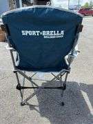 Two Sport-Brella Recliner Camping Chairs