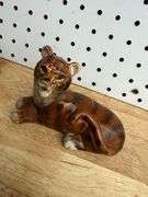 Figural Ceramic Lion & Bird Candle Holders