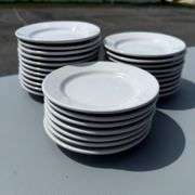 Lot of 27 ACOPA White Bread Plates