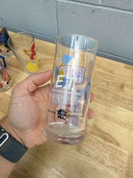 Collectible Character Glasses: Snoopy, Wizard of Oz, ET, Care Bears, Shirley Temple