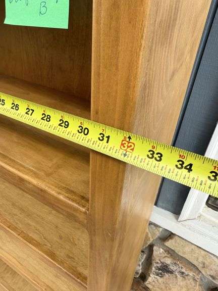 Tall Wooden Bookcase with Adjustable Shelves