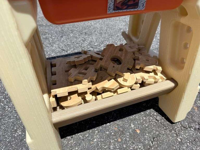 Step 2 Workshop with Wooden and Plastic Tools