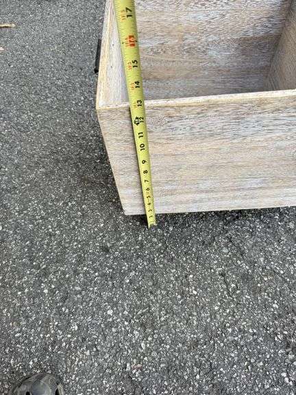 Wooden Storage Trio on Wheels