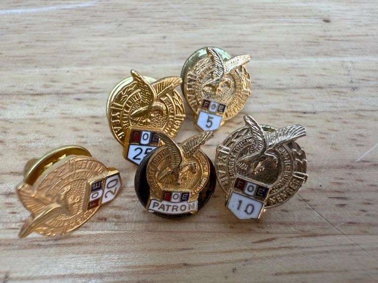 Lions, Masons, FOE, Key Club & IBEW Pins