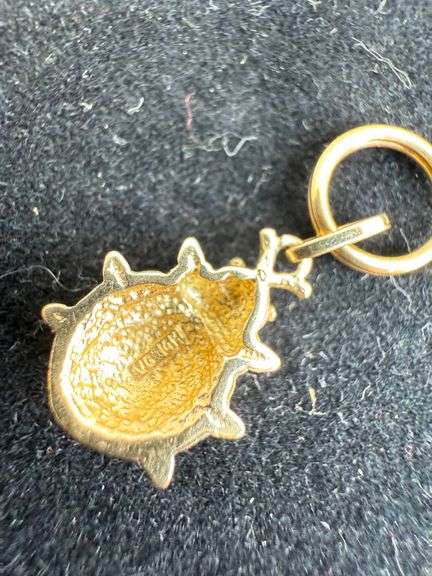 Collection of 14K Charms: Earth, Key, and Ladybug