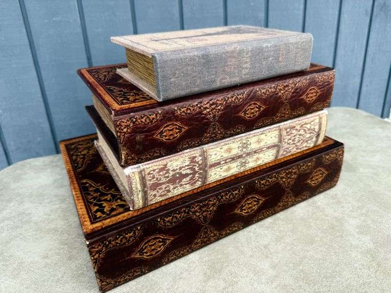 Decorative Book Box Set of 4