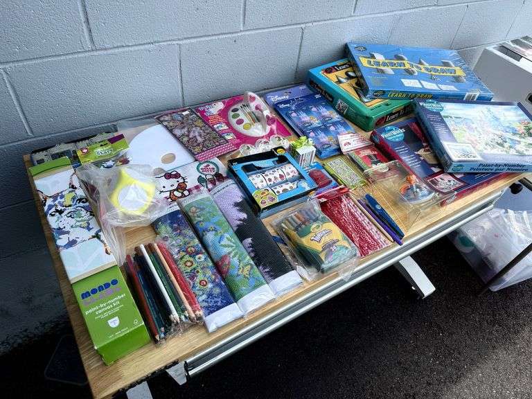 Large Assortment of Craft and Art Supplies