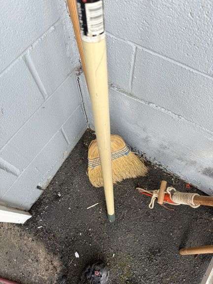 Assorted Garden Tools: Shovels, Rakes, Hedge Trimmers, and More