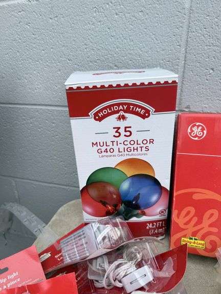 Holiday Lighting Bundle - Holiday Time, GE, LED Showtime Projection & Remote Control