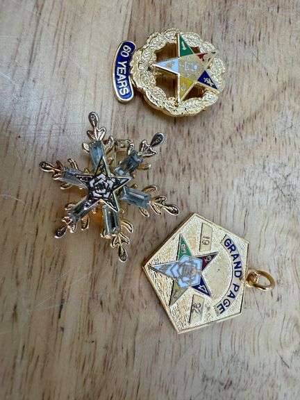 Lions, Masons, FOE, Key Club & IBEW Pins