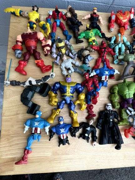Mixed Lot of Action Figure Parts - Marvel, DC & More