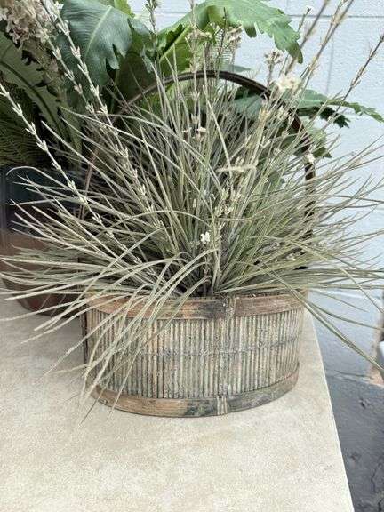 Two Decorative Plant Arrangements