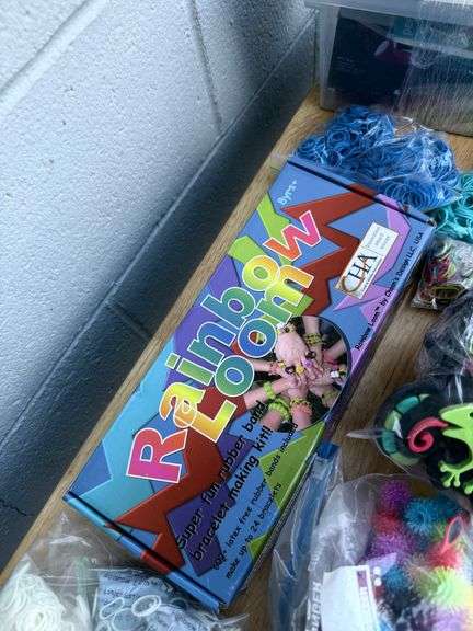 Mixed Craft and Activity Lot - Rainbow Loom, Play-Doh Tools, Perler Beads, and More