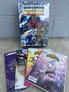Comic Book Lot - Captain America, Birds of Prey, Power Rangers, and Sentinels of the Multiverse Card Game