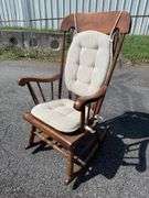 Wooden Rocking Chair with Cushion