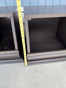 Pair of Brown Stackable Storage Cubbies