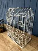 Decorative Wire Birdcages and Heart Shaped Metal Art