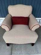 Upholstered Armchair with Pillow