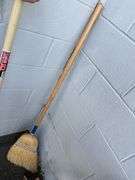 Assorted Garden Tools: Shovels, Rakes, Hedge Trimmers, and More
