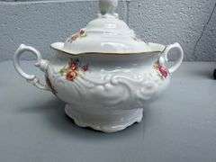 Walbrzych Fine China Set, Made in Poland, Floral Design