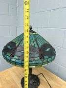 Dragonfly Style Stained Glass Table Lamp